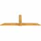Ekena Millwork Eugene Rough Sawn Timber Gable Bracket, Western Red Cedar, 84"W x 31"H x 2"D x 6"F, 9/12 Pitch GBW084X31X0206EUG00RWR - alternate 4